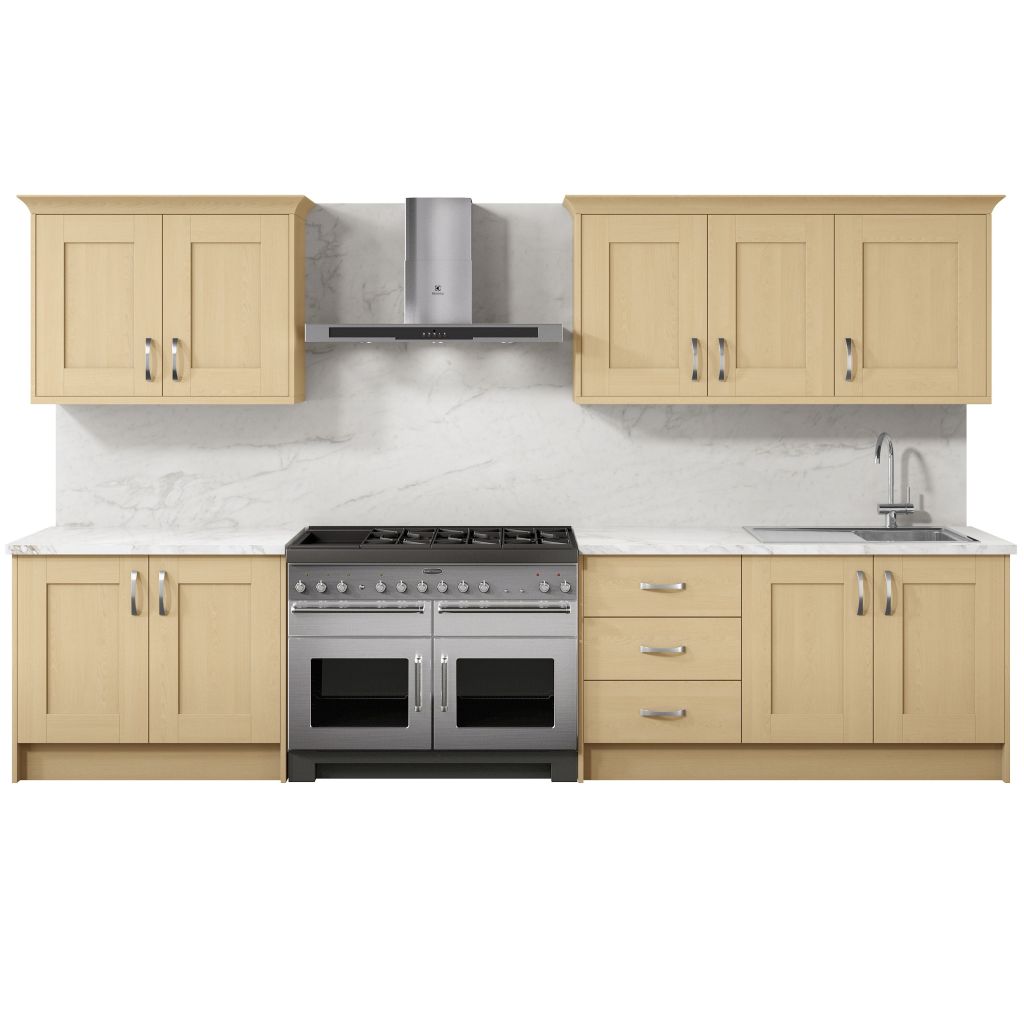 CGI Kitchen Unit Wood Bundle Product Rendering 1