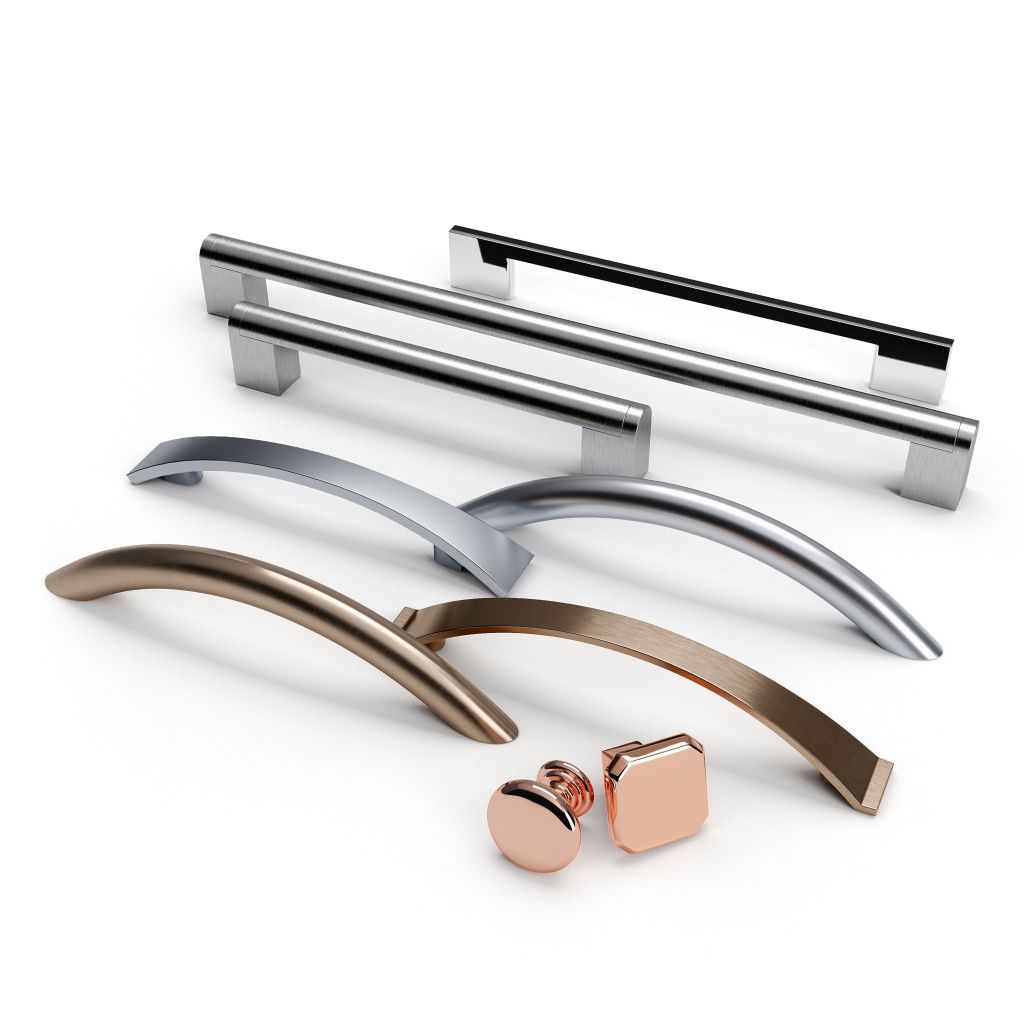 CGI Kitchen Handle Collection 3D Product Rendering 1