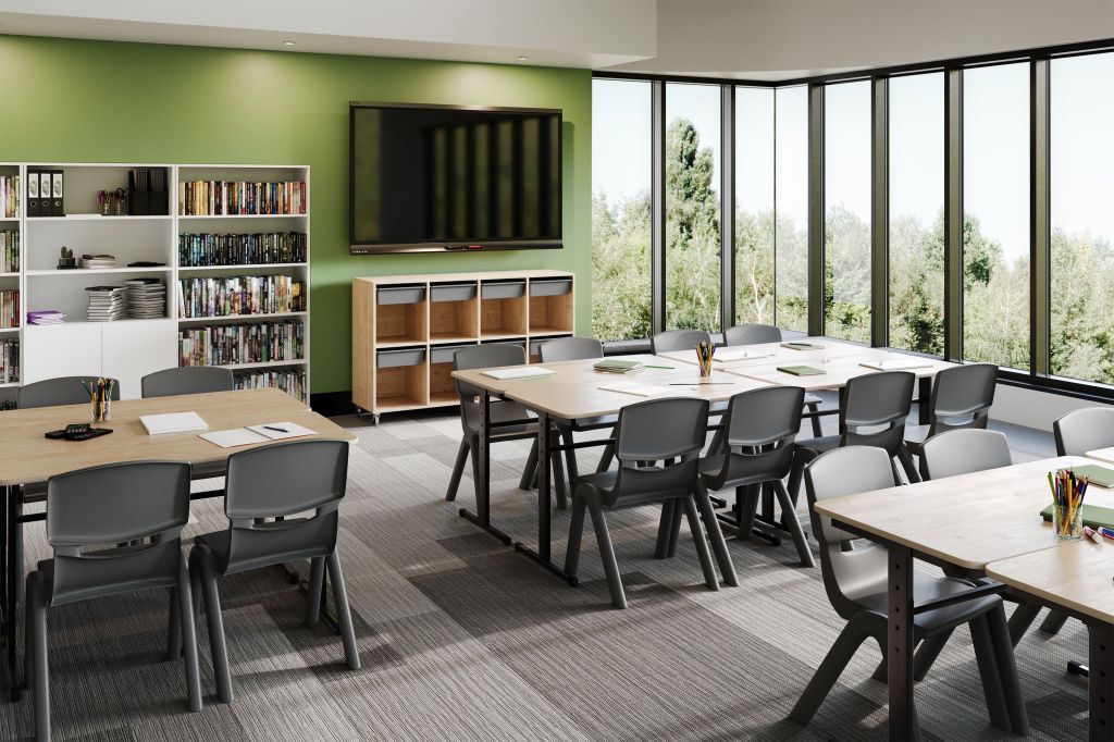 CGI 3D Classroom Rendering
